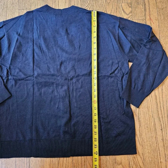 NWT! Banana Republic navy forever sweater cardigan size XL - Picture 5 of 5